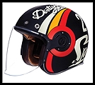 SMK RETRO JET OPEN-FACE HELMET - SPEED-TT GRAPHIC - MA213