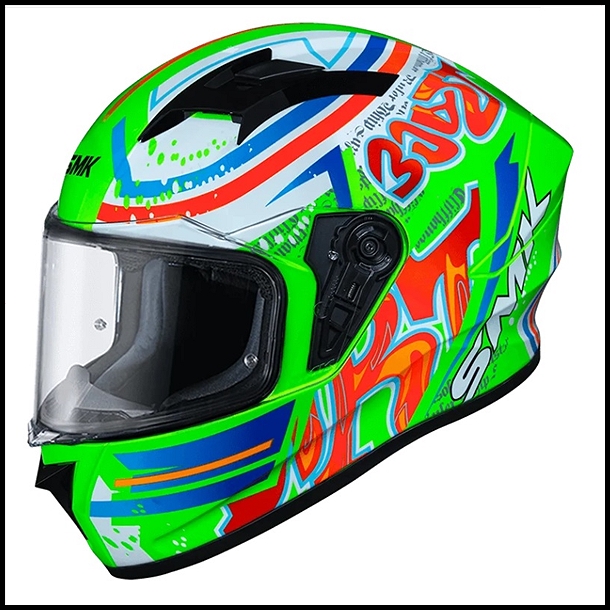 SMK STELLAR SPORT FULL-FACE HELMET - GRAFFITI GRAPHIC - GL837