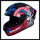 SMK STELLAR SPORT FULL-FACE HELMET - SAMURAI GRAPHIC - MA253