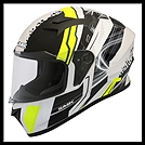 SMK STELLAR SPORT FULL-FACE HELMET - SWANK GRAPHIC - MA124