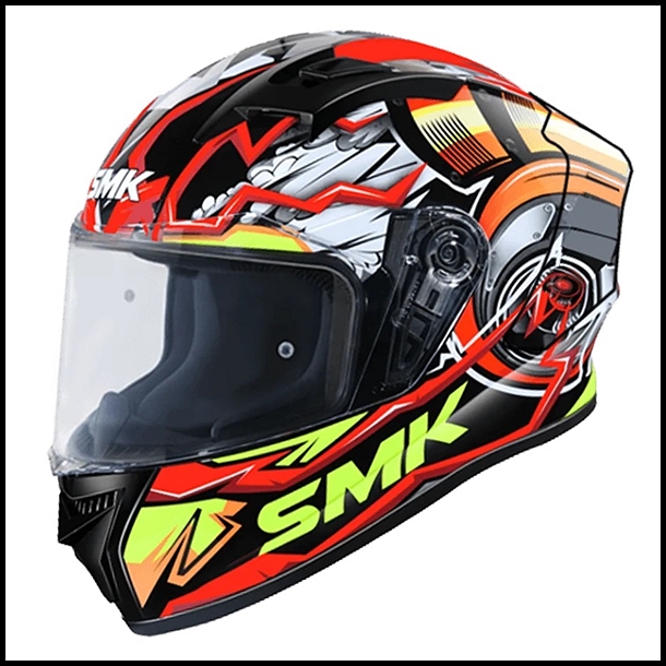 SMK STELLAR SPORT FULL-FACE HELMET - TURBO GRAPHIC - GL234