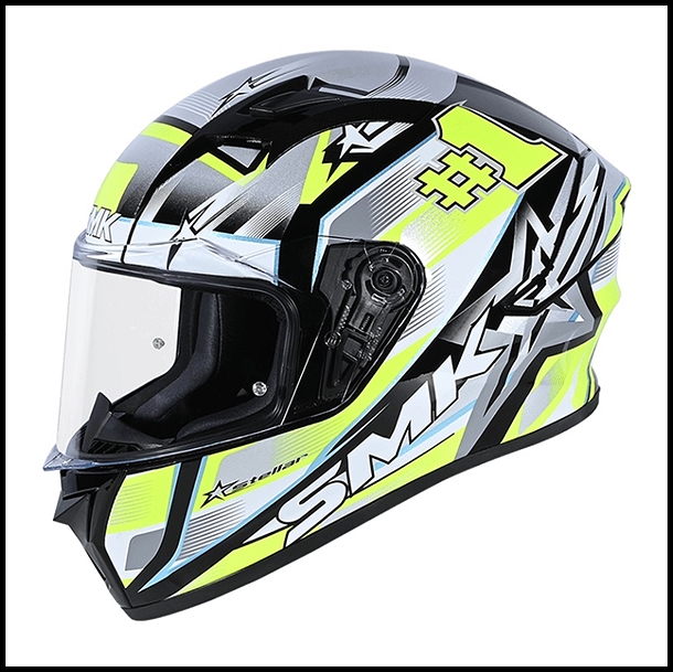 SMK STELLAR SPORT FULL-FACE HELMET - UNO GRAPHIC - GL214