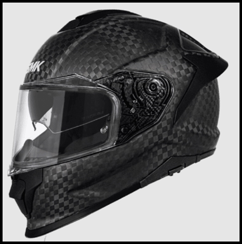 SMK TITAN CARBON FULL-FACE HELMET - MATTE CARBON FIBER SOLID - MACA200