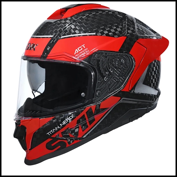 SMK TITAN CARBON FULL-FACE HELMET - NERO GRAPHIC - GL236