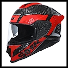 SMK TITAN CARBON FULL-FACE HELMET - NERO GRAPHIC - GL236