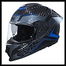 SMK TITAN CARBON FULL-FACE HELMET - NERO GRAPHIC - GL256