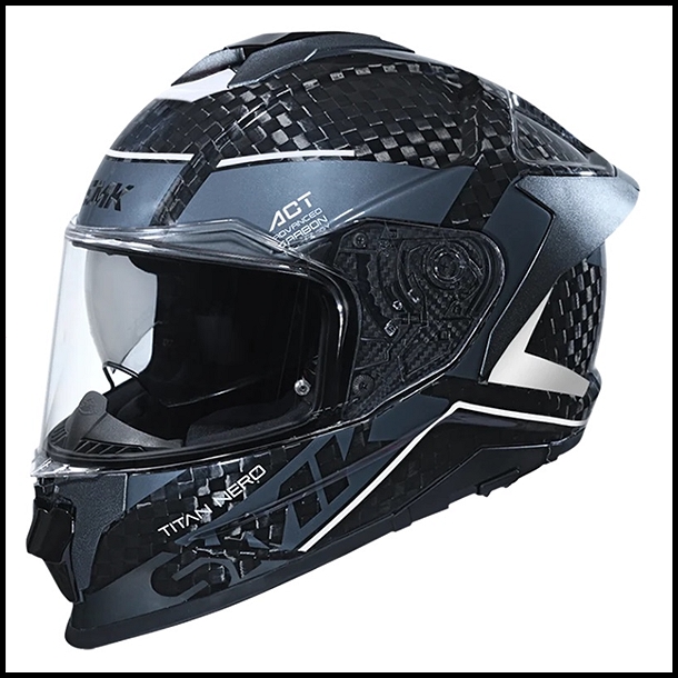 SMK TITAN CARBON FULL-FACE HELMET - NERO GRAPHIC - GL261