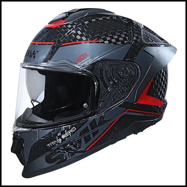 SMK TITAN CARBON FULL-FACE HELMET - NERO GRAPHIC - GL263