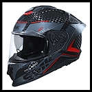 SMK TITAN CARBON FULL-FACE HELMET - NERO GRAPHIC - GL263