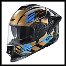 SMK TITAN CARBON FULL-FACE HELMET - T-RACE GRAPHIC - GL275