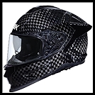 SMK TITAN CARBON FULL-FACE HELMET - CARBON UNICOLOR