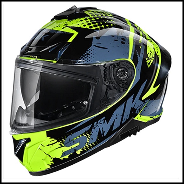 SMK TYPHOON FULL-FACE HELMET - GRUNGE GRAPHIC - GL426