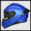 SMK TYPHOON FULL-FACE HELMET - MATTE FLAME BLUE