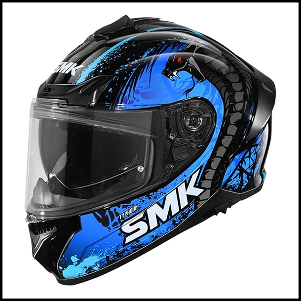 SMK TYPHOON FULL-FACE HELMET - REPTILE GRAPHIC - GL255