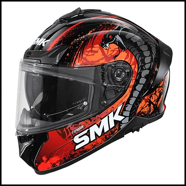 SMK TYPHOON FULL-FACE HELMET - REPTILE GRAPHIC - GL273
