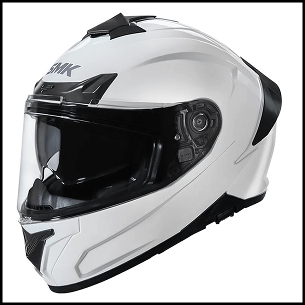 SMK TYPHOON FULL-FACE HELMET - GLOSS WHITE