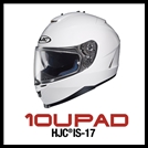 SENA 10UPad Motorcycle Bluetooth Communication Cheek Pad System for HJC IS-17 Full-Face Helmets