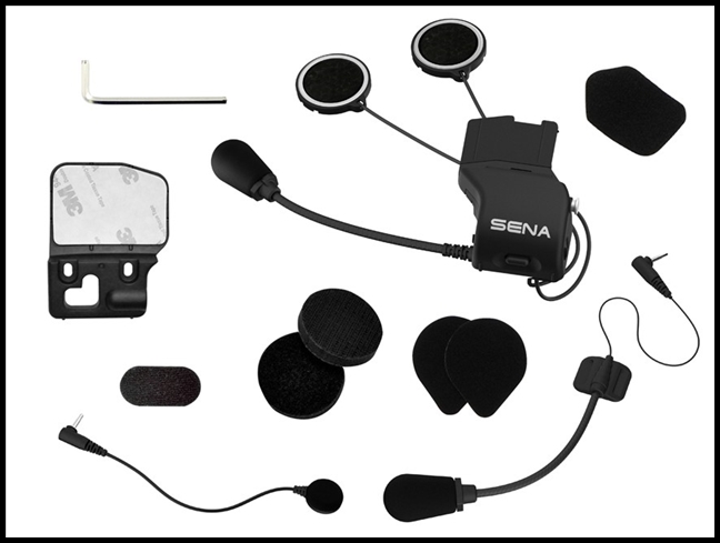 Sena 20S EVO 30K Universal Helmet Clamp Kit with Microphones Mount SC-A0315