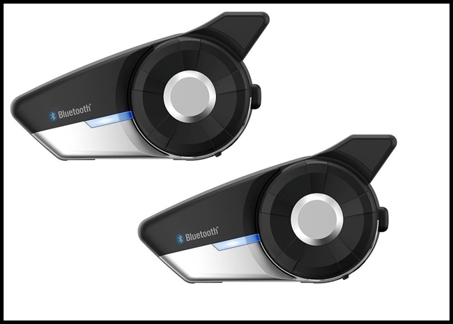 SENA 20S EVO Motorcycle Bluetooth Communication System & HD Speakers - Dual Pack