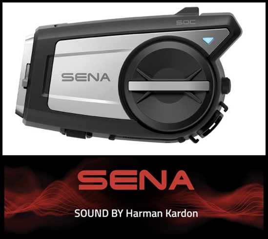 SENA 50C Premium Mesh Communication, 4K Camera, and Sound by Harman Kardon