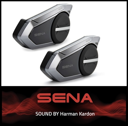 SENA 50S Bluetooth 5/Mesh Communication with Premium Sound by Harman Kardon - Dual