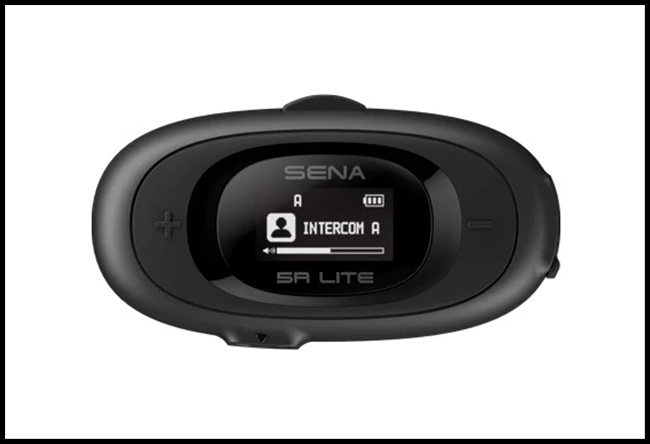 SENA 5R LITE Motorcycle 2-Way Bluetooth Intercom Communication System with LCD Screen