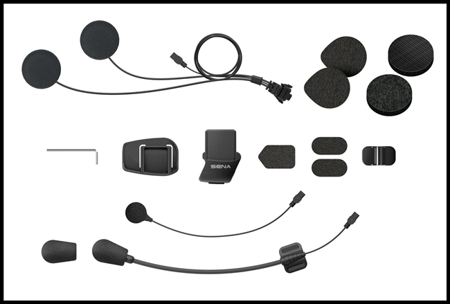 SENA 5S Universal Helmet Clamp Kit with Microphones