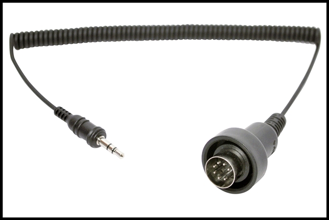 Sierra Electronics, SENA 3.5mm Stereo Jack to 7 pin DIN Cable for  1998-later Harley-Davidson Ultra Classic, SENA SM10