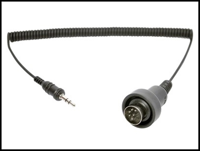 SENA 3.5mm Stereo Jack to 6 pin DIN Cable for BMW K1200LT Audio Systems