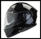 VEGA CALDERA 2 MODULAR FLIP-UP HELMET WITH INTERNAL DROP-DOWN SUNSHIELD - GLOSS BLACK