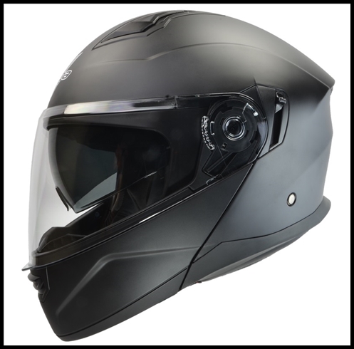 VEGA CALDERA 2 MODULAR FLIP-UP HELMET WITH INTERNAL DROP-DOWN SUNSHIELD - MATTE BLACK