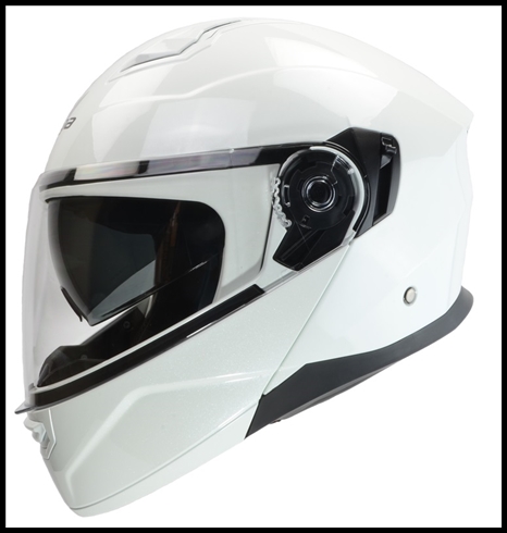 VEGA CALDERA 2 MODULAR FLIP-UP HELMET WITH INTERNAL DROP-DOWN SUNSHIELD - PEARL WHITE