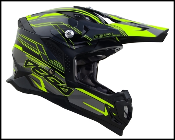 VEGA MCX ADVANCED OFF-ROAD FULL FACE HELMET - BLACK STINGER GRAPHIC