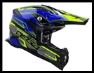 VEGA MCX ADVANCED OFF-ROAD FULL FACE HELMET - BLUE STINGER GRAPHIC