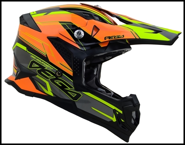 VEGA MCX ADVANCED OFF-ROAD FULL FACE HELMET - ORANGE STINGER GRAPHIC