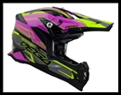 VEGA MCX ADVANCED OFF-ROAD FULL FACE HELMET - PINK STINGER GRAPHIC