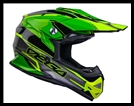 VEGA MIGHTY X2 YOUTH OFF-ROAD HELMET - GREEN STINGER GRAPHIC