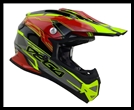 VEGA MIGHTY X2 YOUTH OFF-ROAD HELMET - RED STINGER GRAPHIC