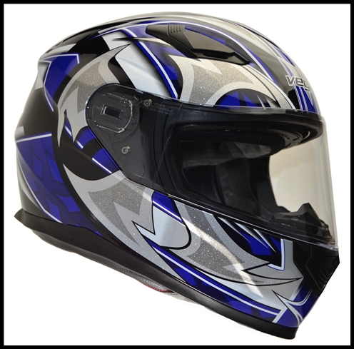 VEGA ULTRA 2 FULL FACE HELMET - BLUE SHURIKEN GRAPHIC